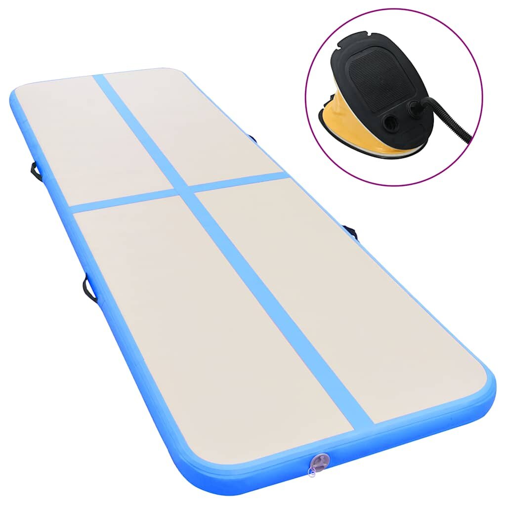 vidaXL Nafukovacia žinenka s pumpou 600x100x10 cm PVC modrá