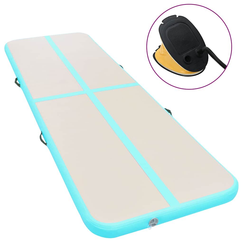 vidaXL Nafukovacia žinenka s pumpou 700x100x10 cm PVC zelená