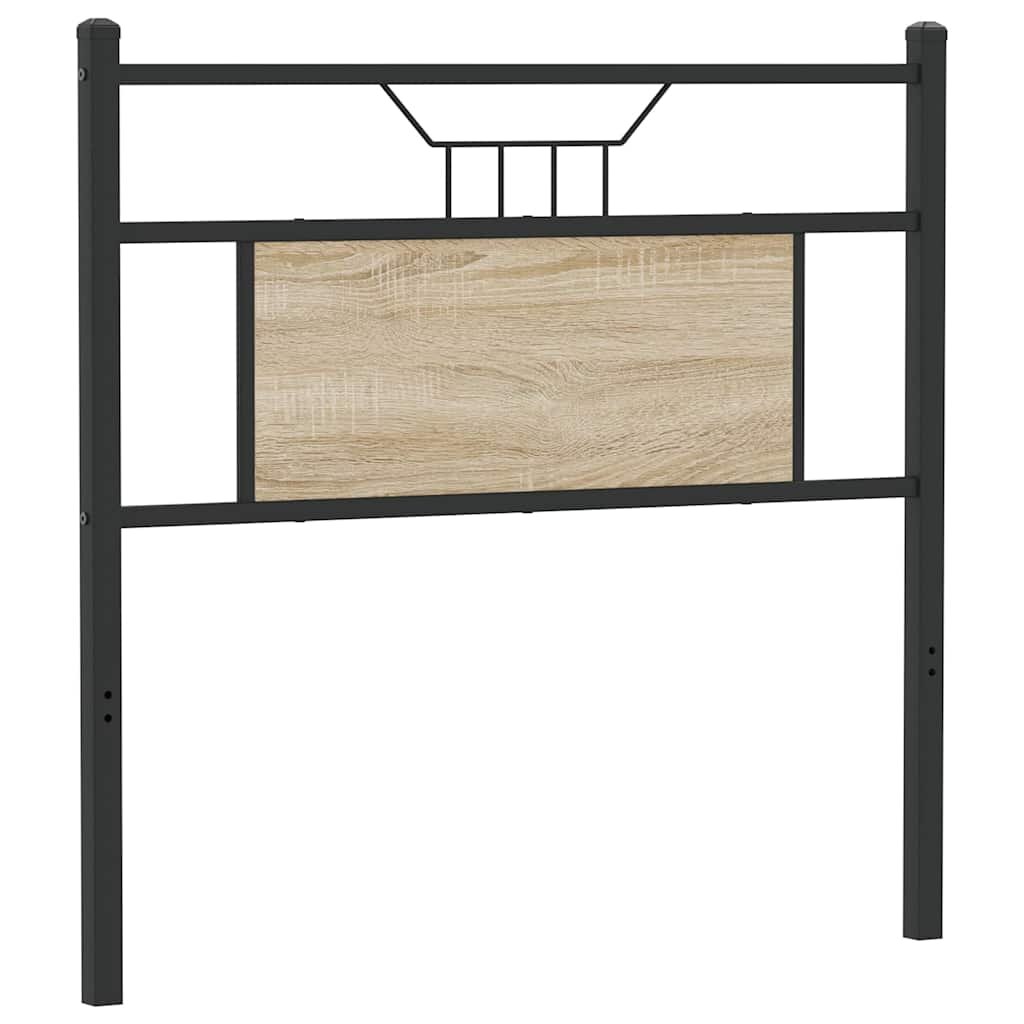 vidaXL Náhradné čelo postele dub Sonoma 90 cm z dreva a ocele