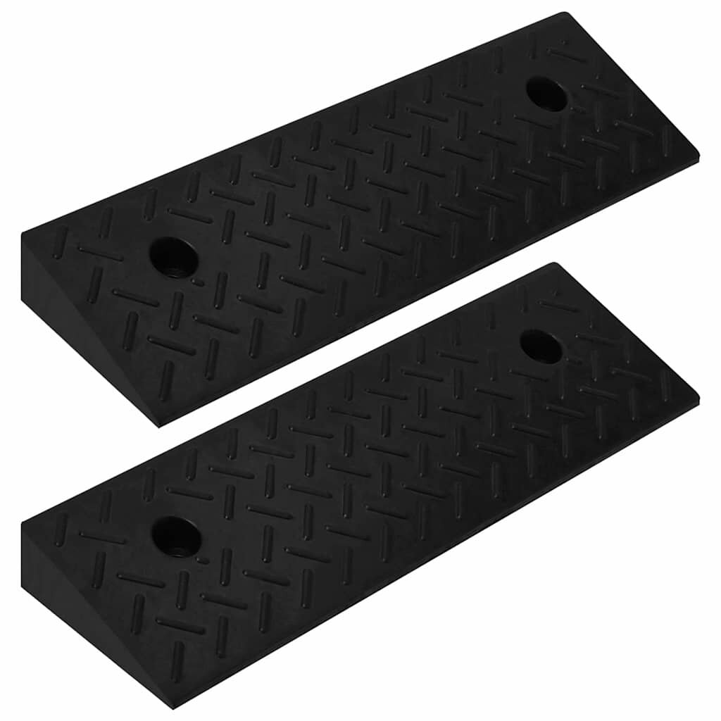 vidaXL Nájazdy na obrubník 2 ks 50x175x5 cm guma