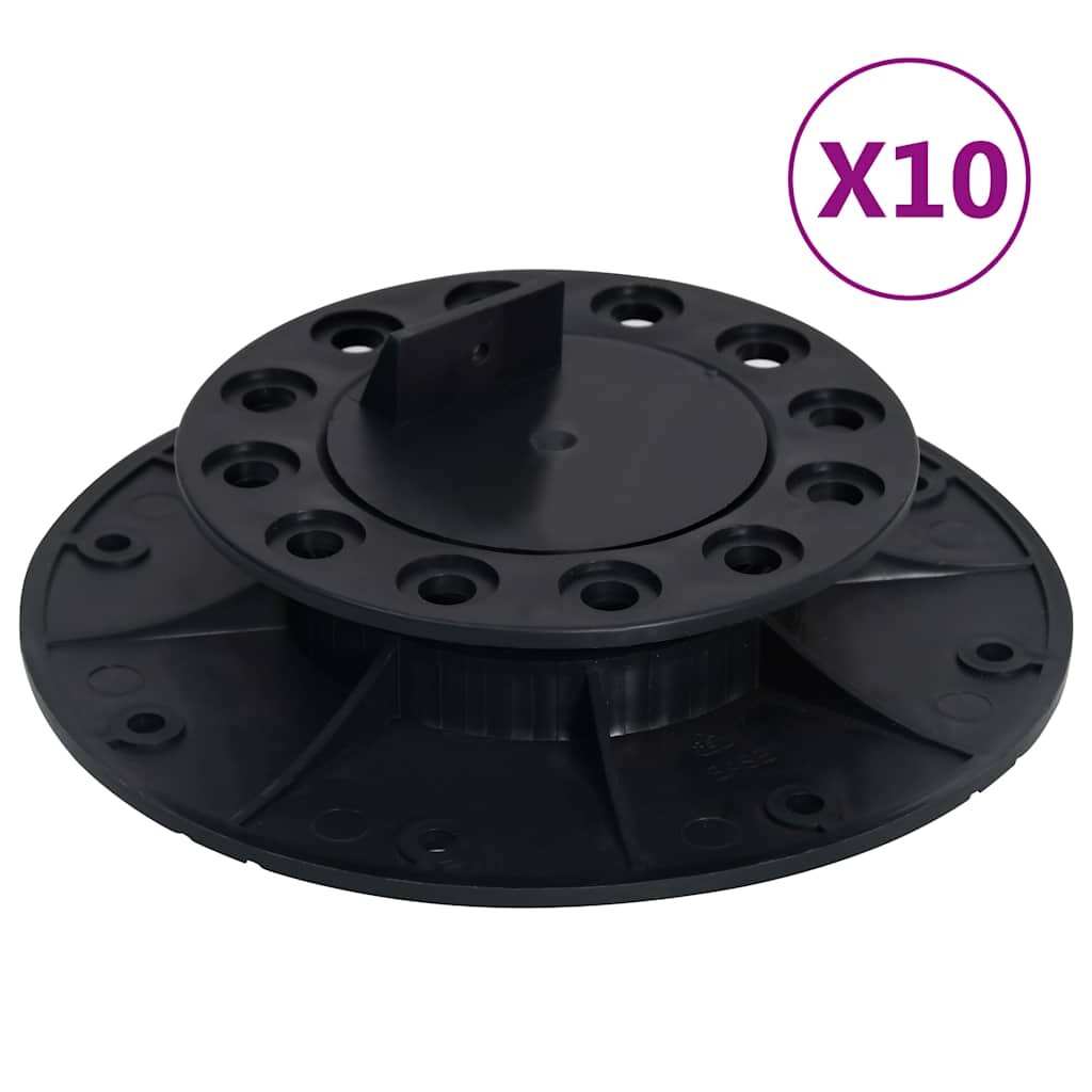 vidaXL Nastaviteľné nožičky pre podlahu 10 ks 25-40 mm