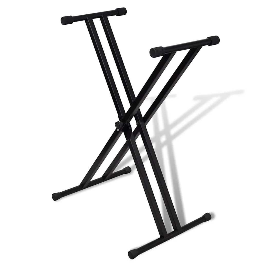 vidaXL Nastaviteľný stojan na keyboard s dvojitou oporou