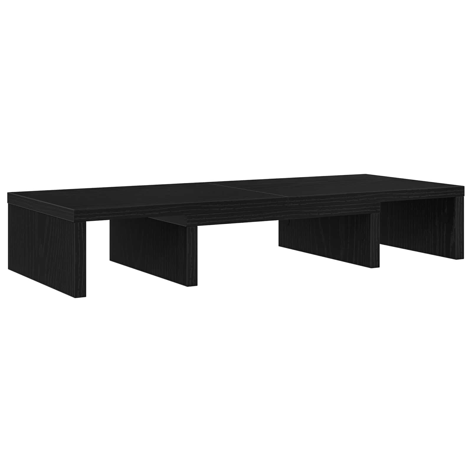 vidaXL Nastaviteľný stojan na monitor čierny dub 60x24x105 cm umelé drevo