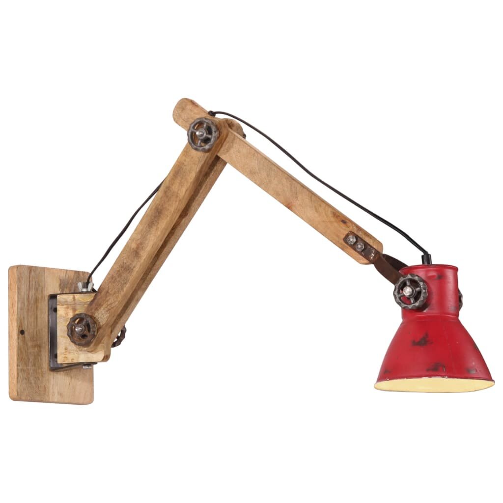vidaXL Nástenná lampa 25 W šmuhovaná červená 96x15x20 cm E27