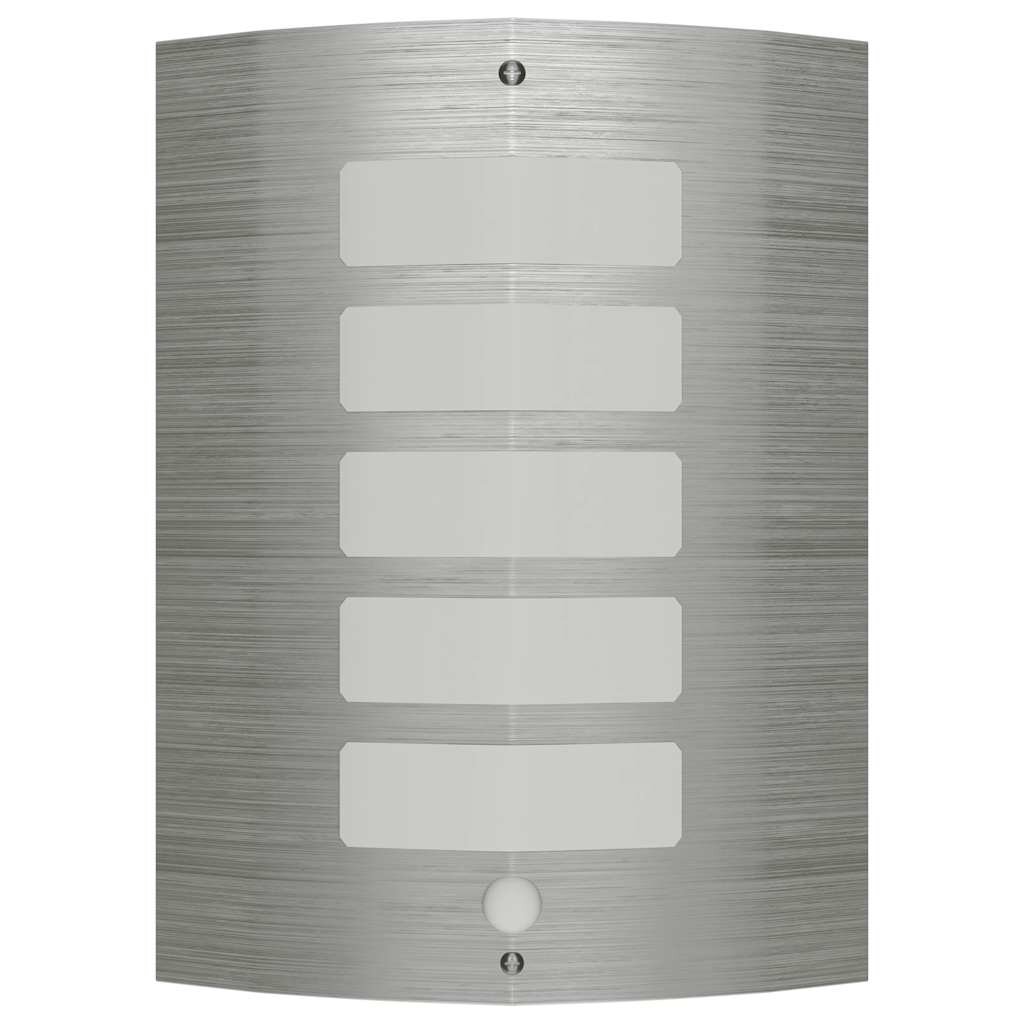 vidaXL Nástenná lampa z nerezovej ocele s pohybovým senzorom