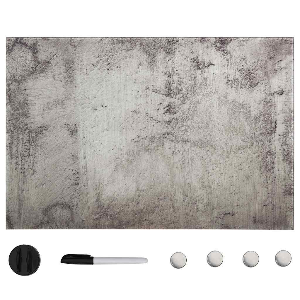 vidaXL Nástenná magnetická tabuľa sklo 50x30 cm