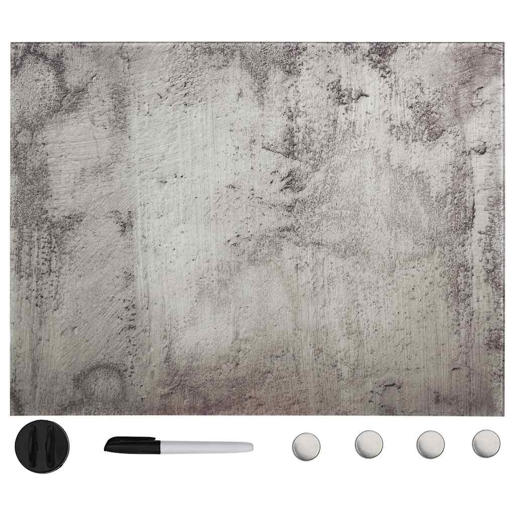 vidaXL Nástenná magnetická tabuľa sklo 80x60 cm