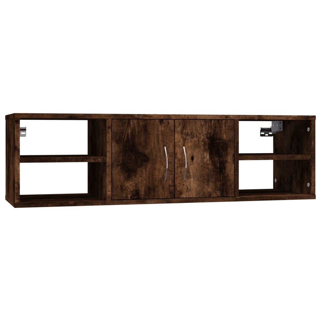 vidaXL Nástenná polica dymový dub 102x30x29 cm spracované drevo