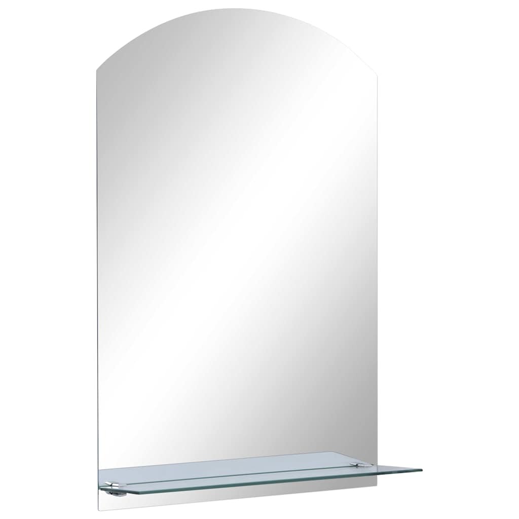 vidaXL Nástenné zrkadlo s poličkou 40x60 cm tvrdené sklo