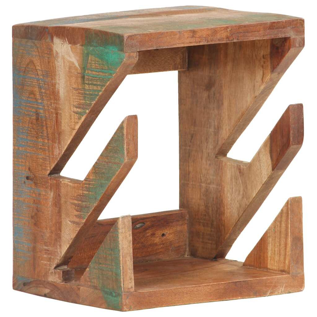 vidaXL Nástenný držiak na skateboard 25x20x30 cm masívne recyklované drevo