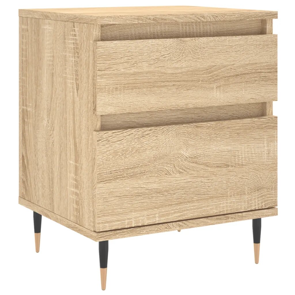 vidaXL Nočný stolík dub sonoma 40x35x50 cm kompozitné drevo