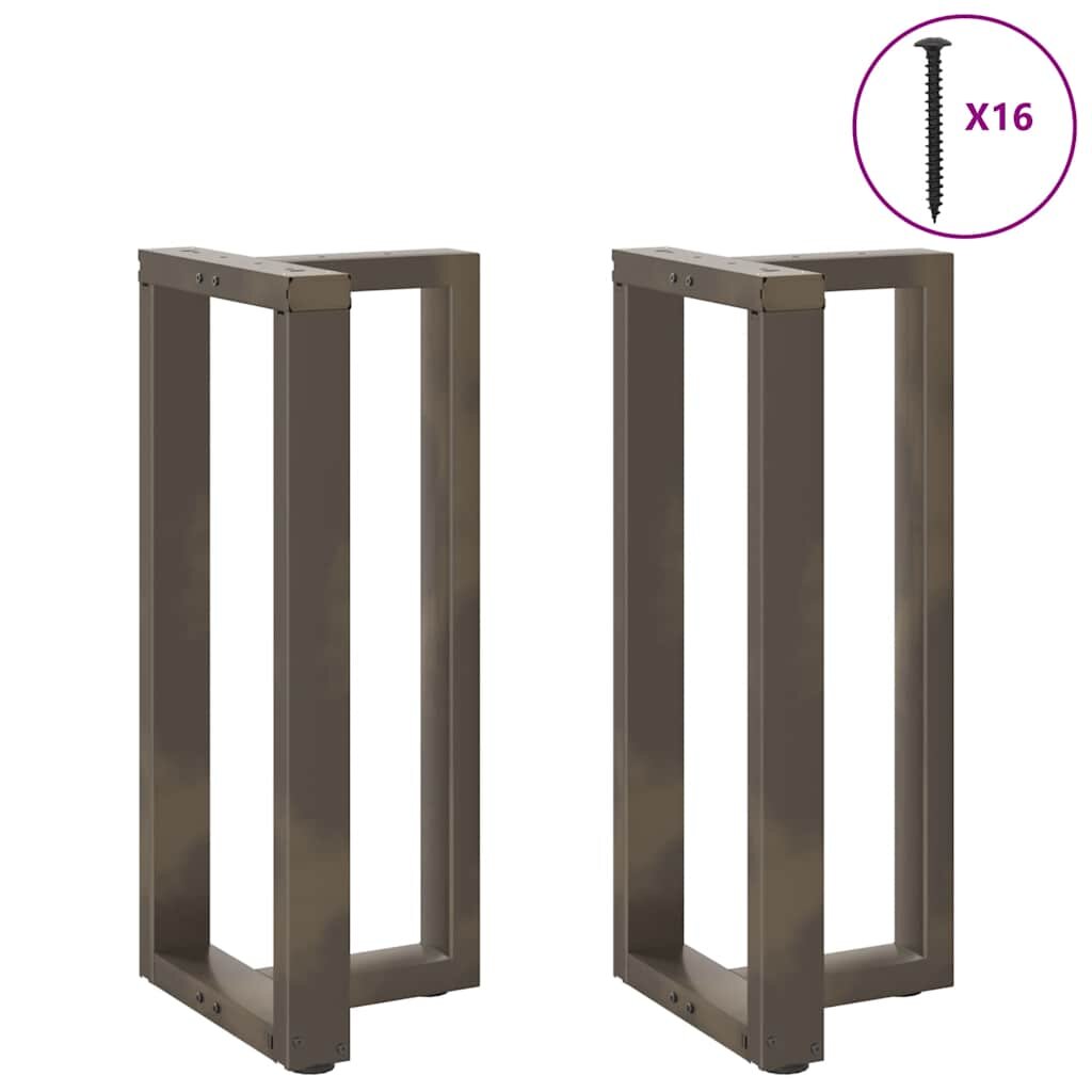vidaXL Nohy barového stola v tvare T 2 ks čierne 40x35x(90-91) cm oceľové