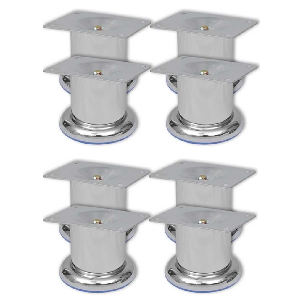 vidaXL Nohy na pohovku 8 ks okrúhle 60 mm chrómové