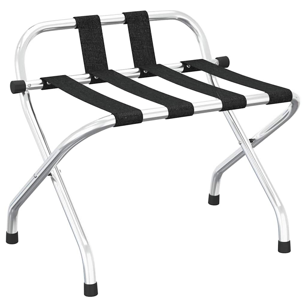 vidaXL Nosič batožiny s operadlom strieborný 56x39x52 cm