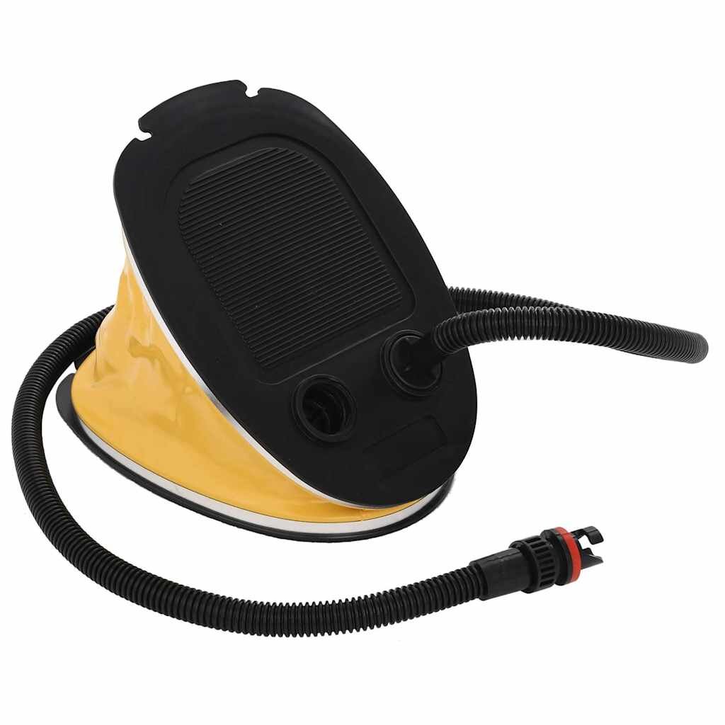 vidaXL Nožná pumpa 26x18 cm PP a PE sivo žltá