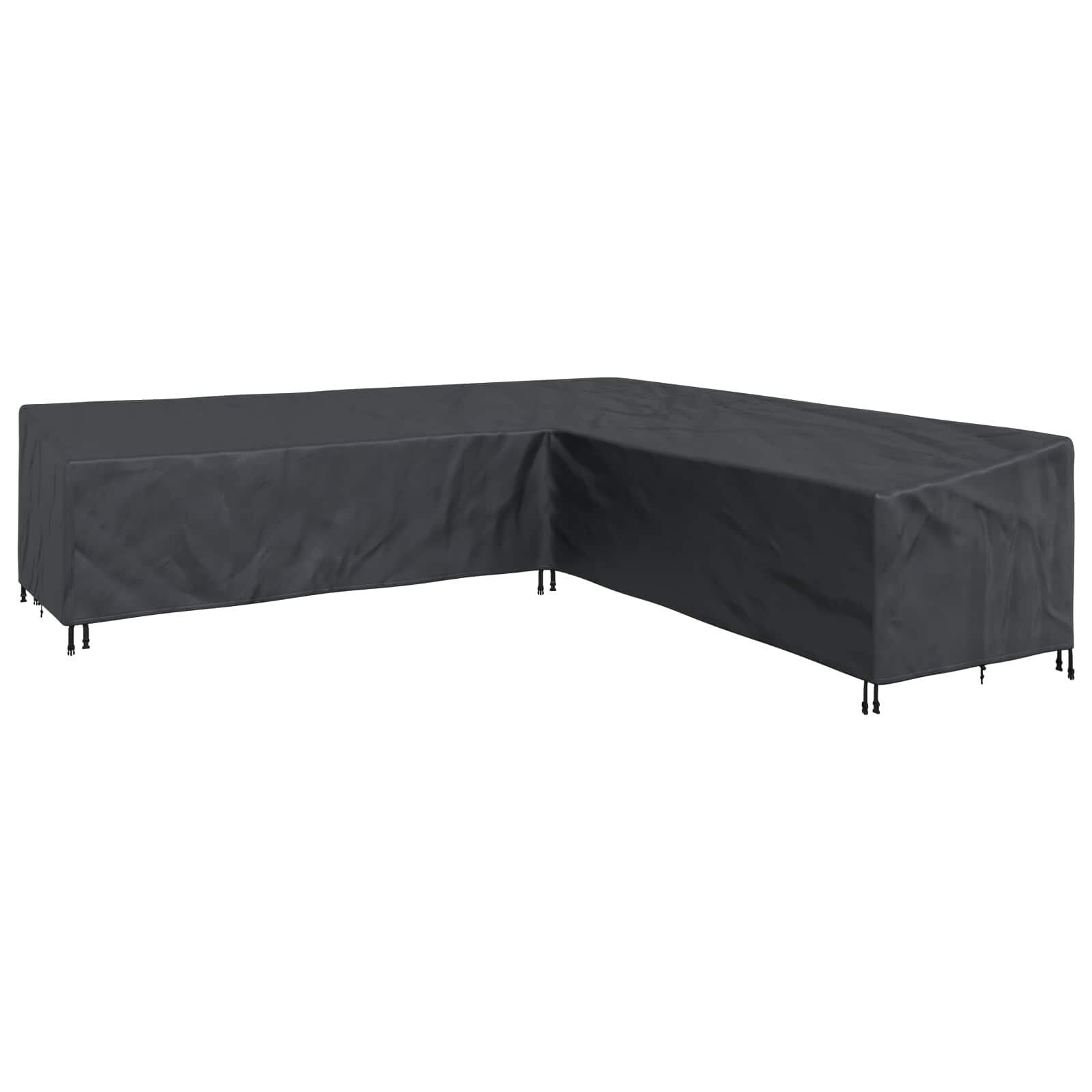 vidaXL Obal na nábytok 300 x 300 x 80 cm 210D Oxford tkanina Tvar L