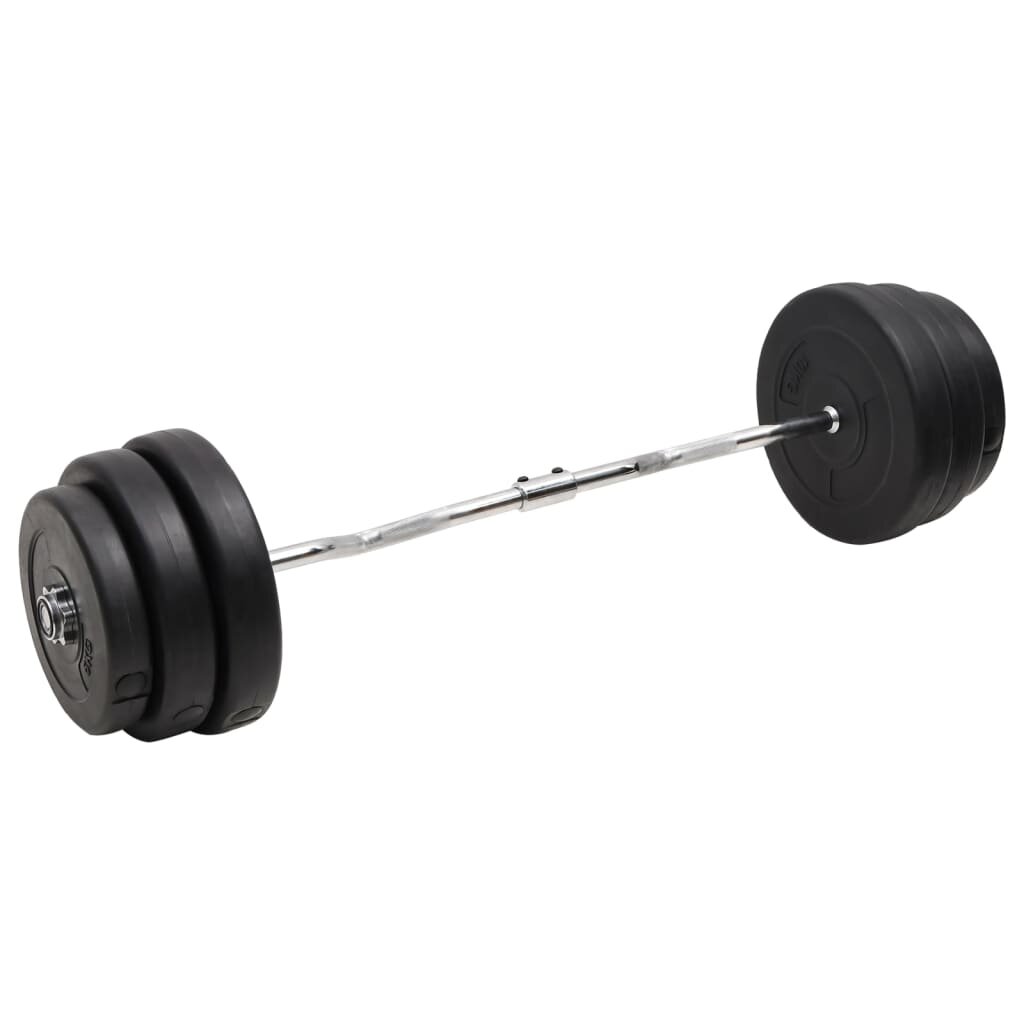 vidaXL Obojručná činka so závažiami 90 kg
