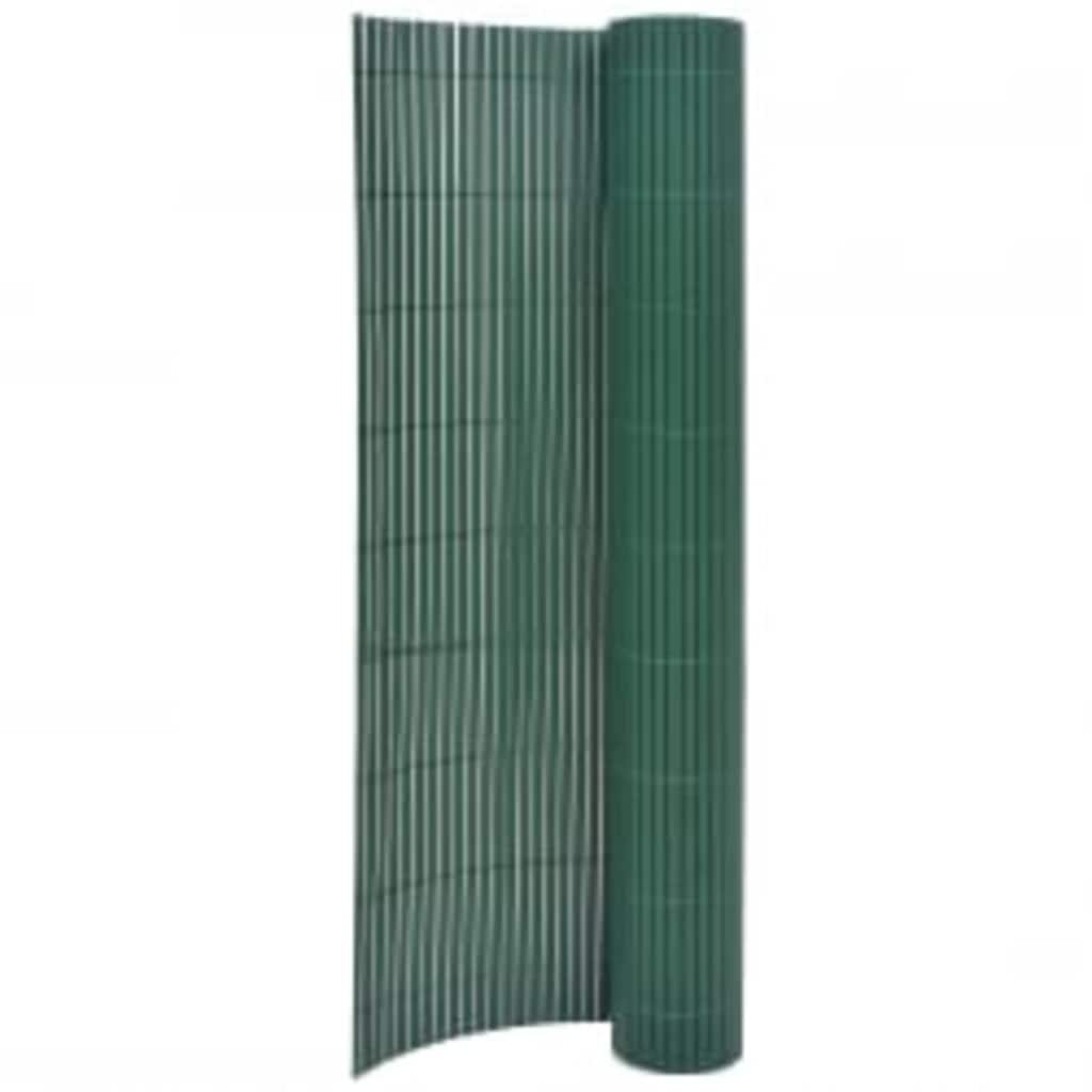 vidaXL Obojstranný záhradný plot 110x300 cm zelený