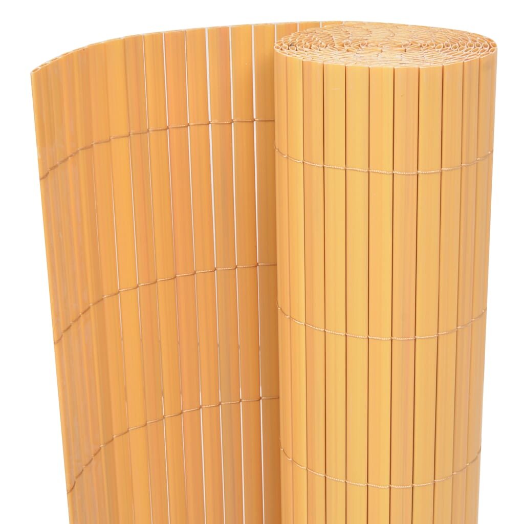 vidaXL Obojstranný záhradný plot PVC 90x300 cm žltý
