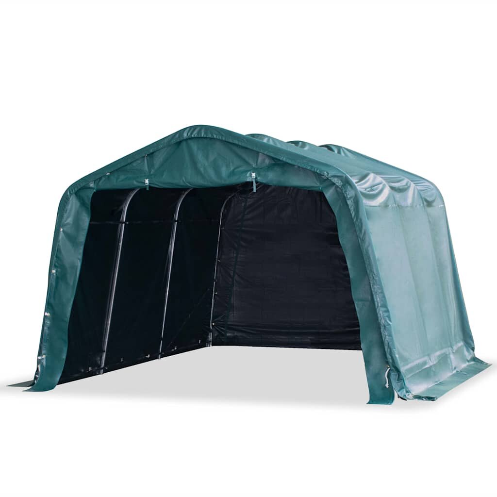 vidaXL Odnímateľný prístrešok pre hospodárske zvieratá tmavozelený 33x48 m PVC 550 g/m²