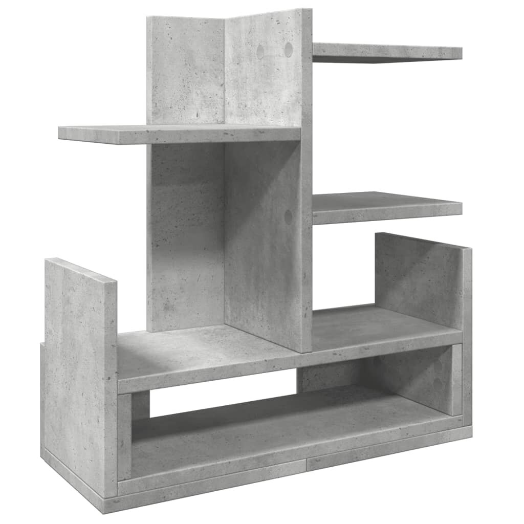 vidaXL Organizér na stôl betónovo sivý 49x20x525cm kompozitné drevo