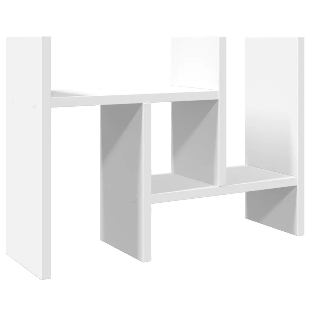 vidaXL Organizér na stôl biely 345x155x355 cm kompozitné drevo