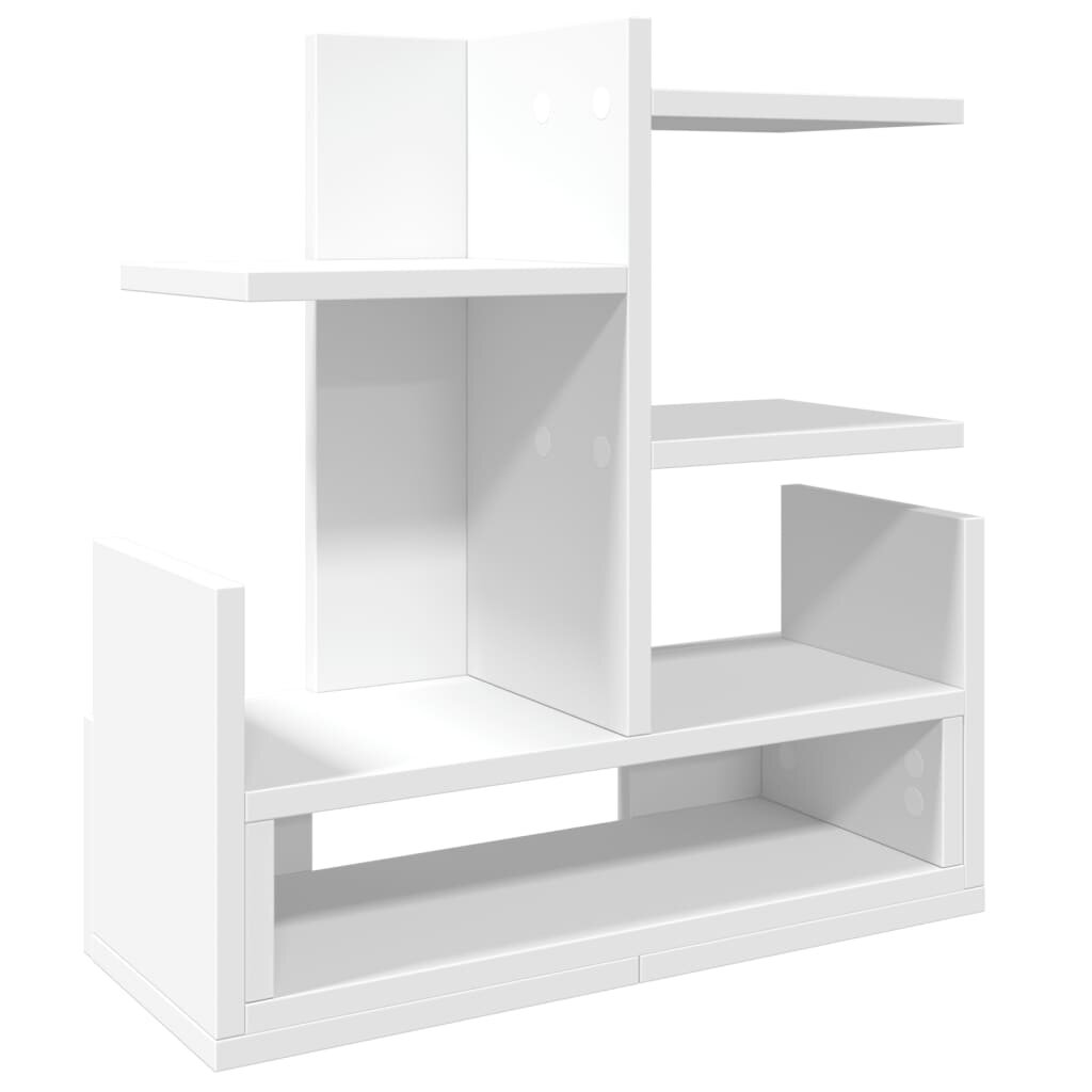 vidaXL Organizér na stôl biely 49x20x525 cm kompozitné drevo