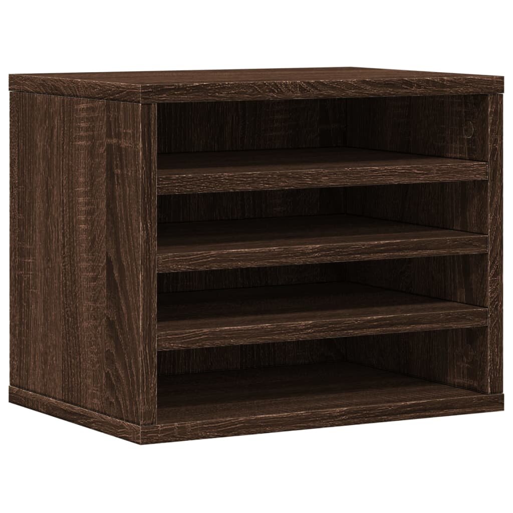 vidaXL Organizér na stôl čierny 36x26x295 cm kompozitné drevo