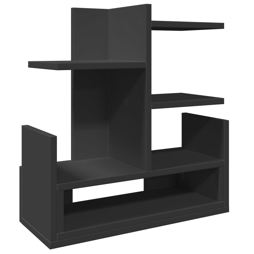 vidaXL Organizér na stôl čierny 49x20x525 cm kompozitné drevo