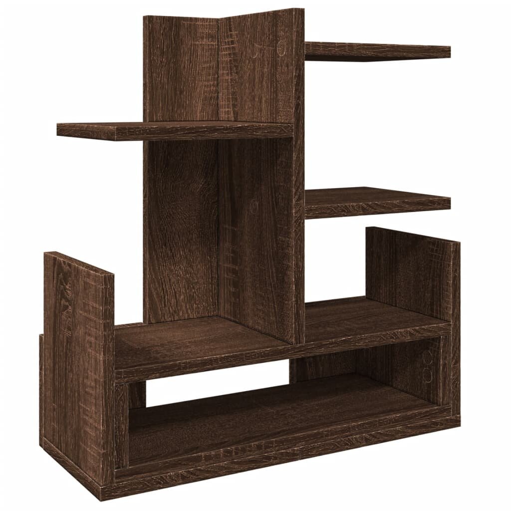 vidaXL Organizér na stôl čierny 49x20x525 cm kompozitné drevo