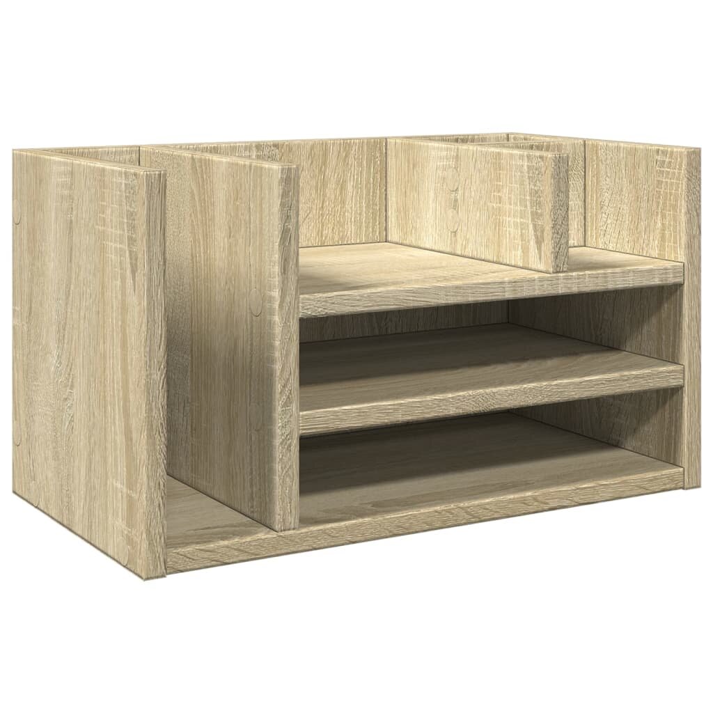 vidaXL Organizér na stôl dub sonoma 445x24x25 cm kompozitné drevo