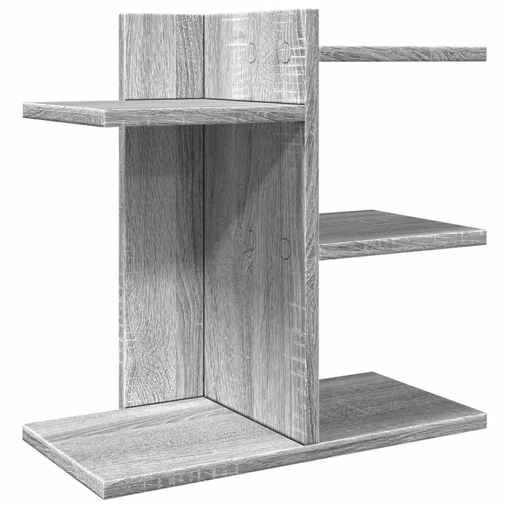 vidaXL Organizér na stôl sivá sonoma 445x24x25 cm kompozitné drevo