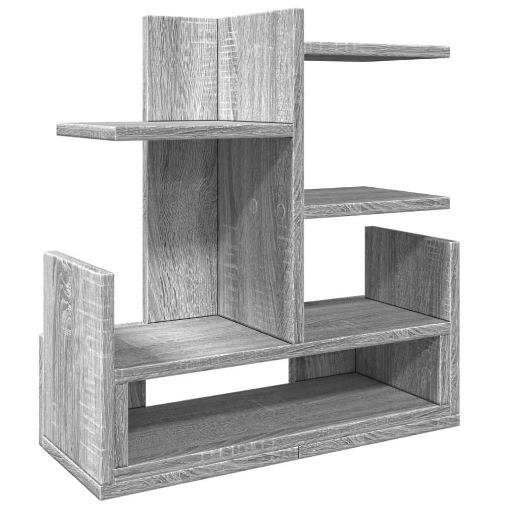 vidaXL Organizér na stôl sivá sonoma 49x20x525 cm kompozitné drevo