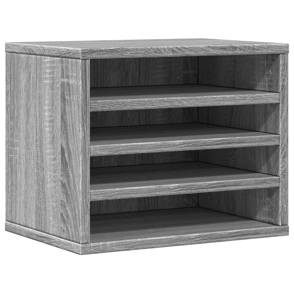 vidaXL Organizér na stôl sivý sonoma 36x26x295 cm kompozitné drevo