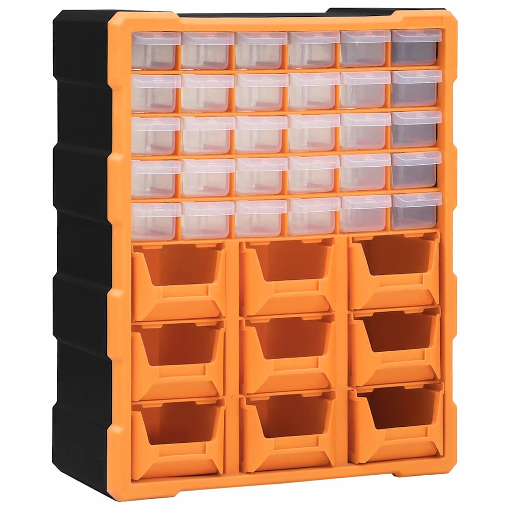 vidaXL Organizér s 39 zásuvkami 38x16x47 cm