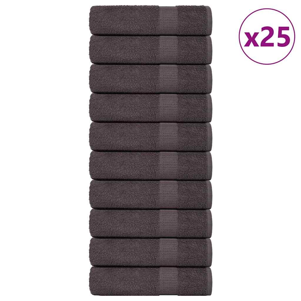 vidaXL Osušky do kúpeľne FROGN 25 ks antracitové 100x150 cm 360 g/m²