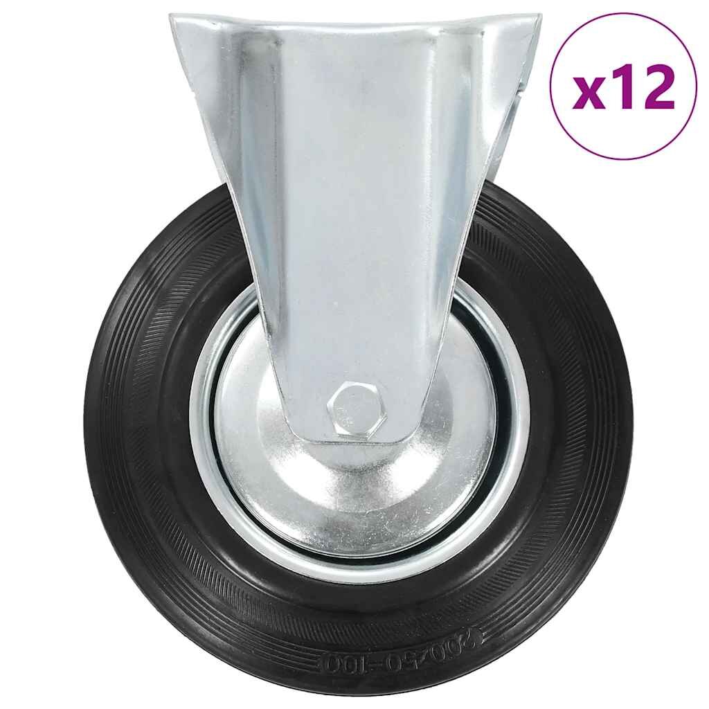 vidaXL Otočné kolieska 12 ks 200 mm