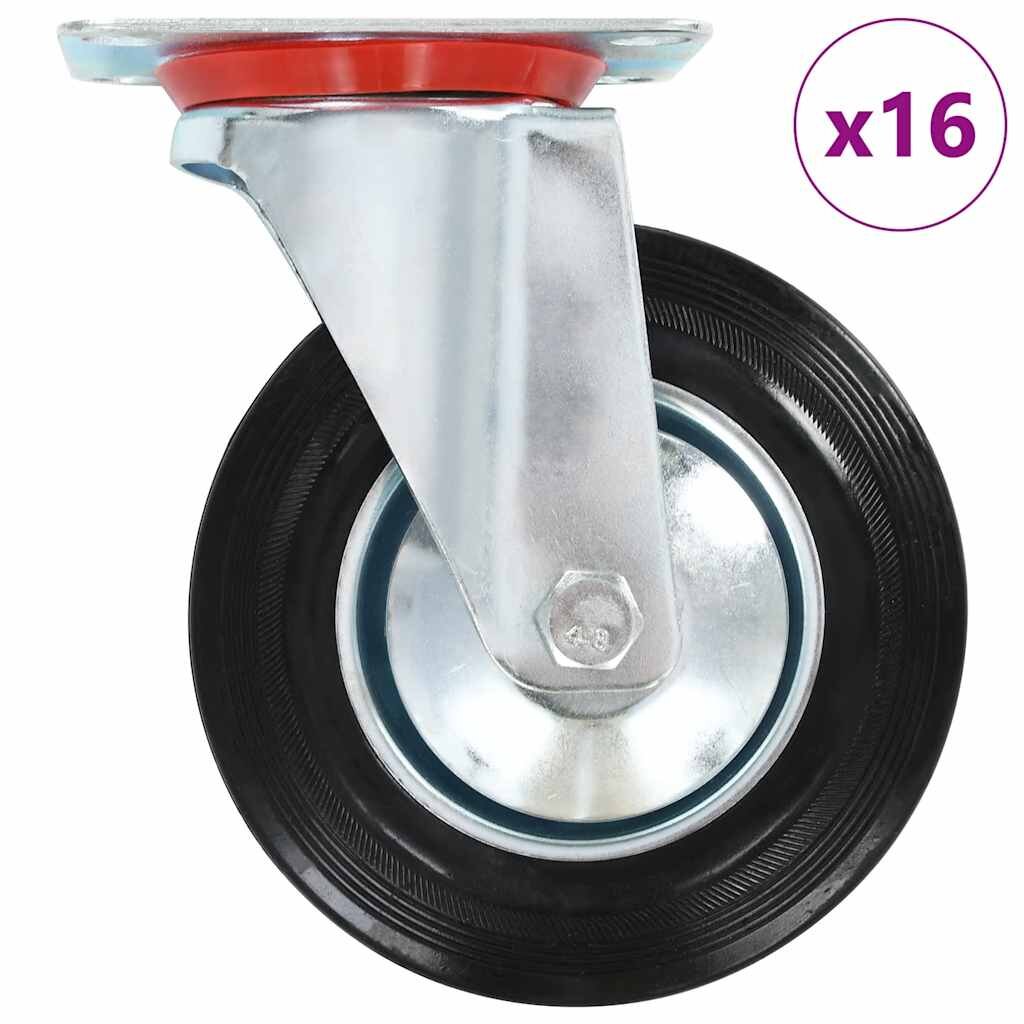 vidaXL Otočné kolieska 16 ks 160 mm