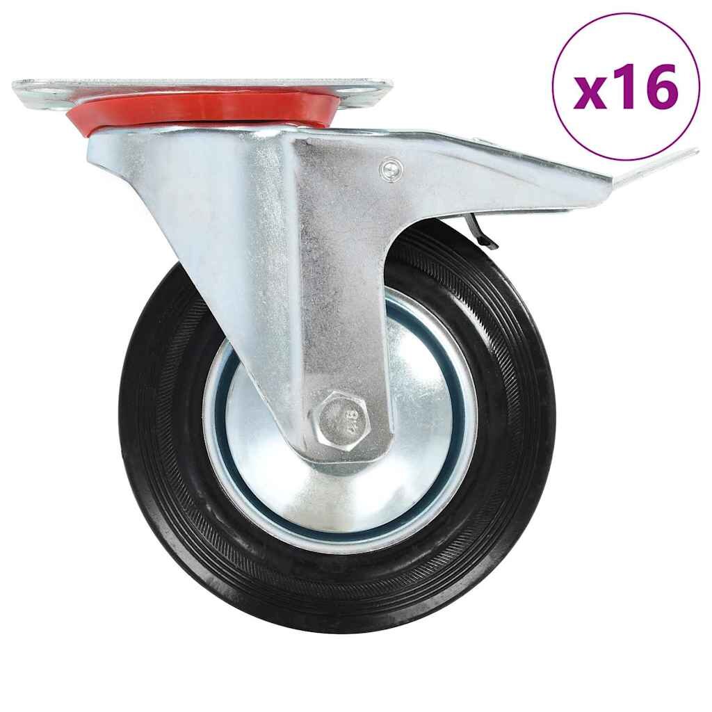 vidaXL Otočné kolieska 16 ks 160 mm