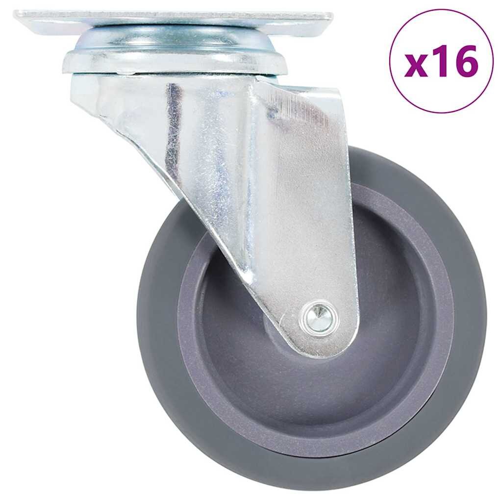vidaXL Otočné kolieska 16 ks 75 mm