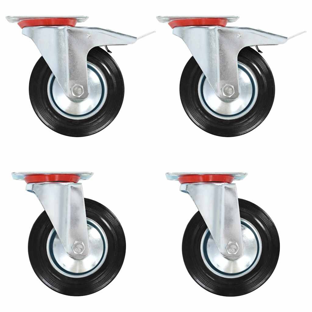 vidaXL Otočné kolieska 4 ks 160 mm