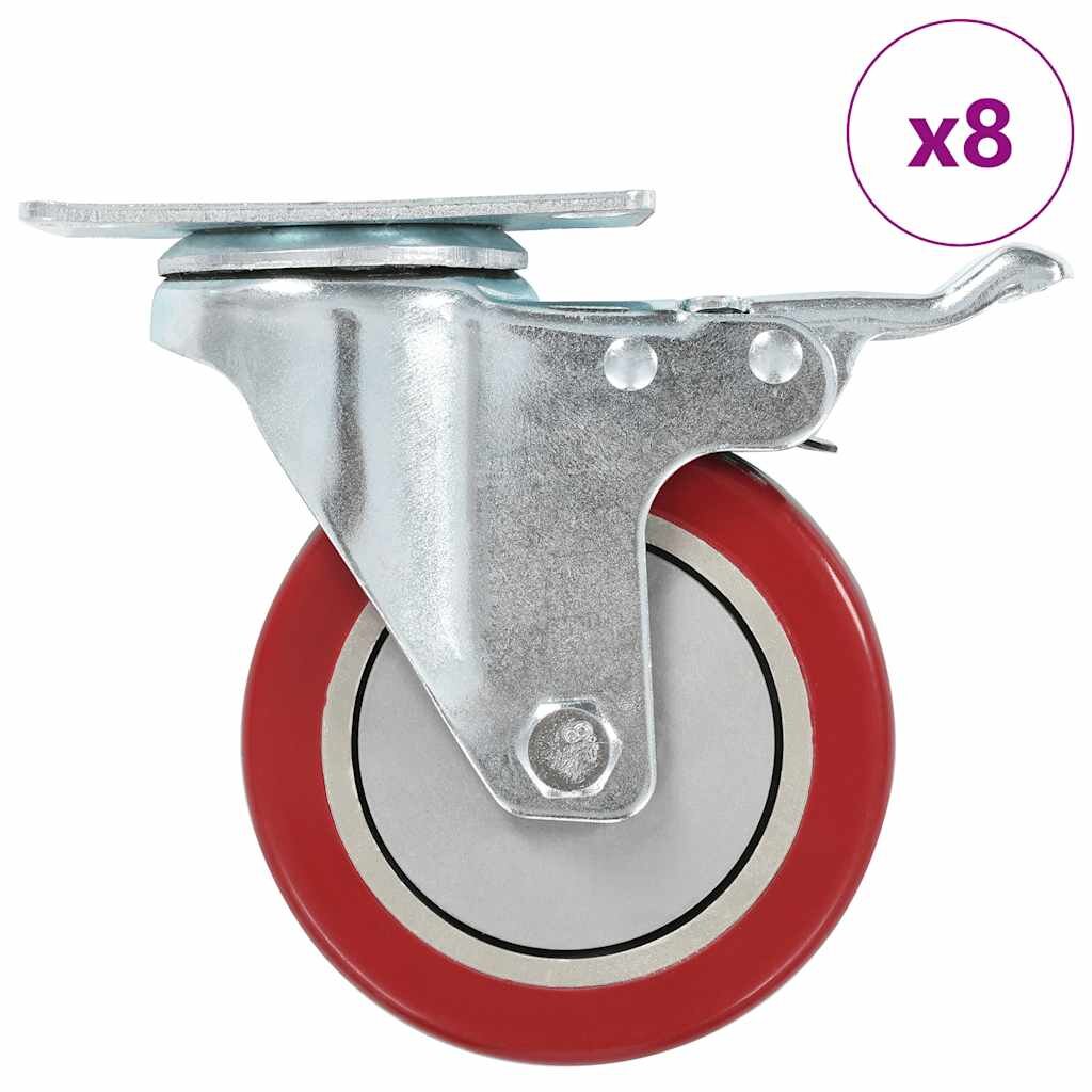 vidaXL Otočné kolieska 8 ks 100 mm