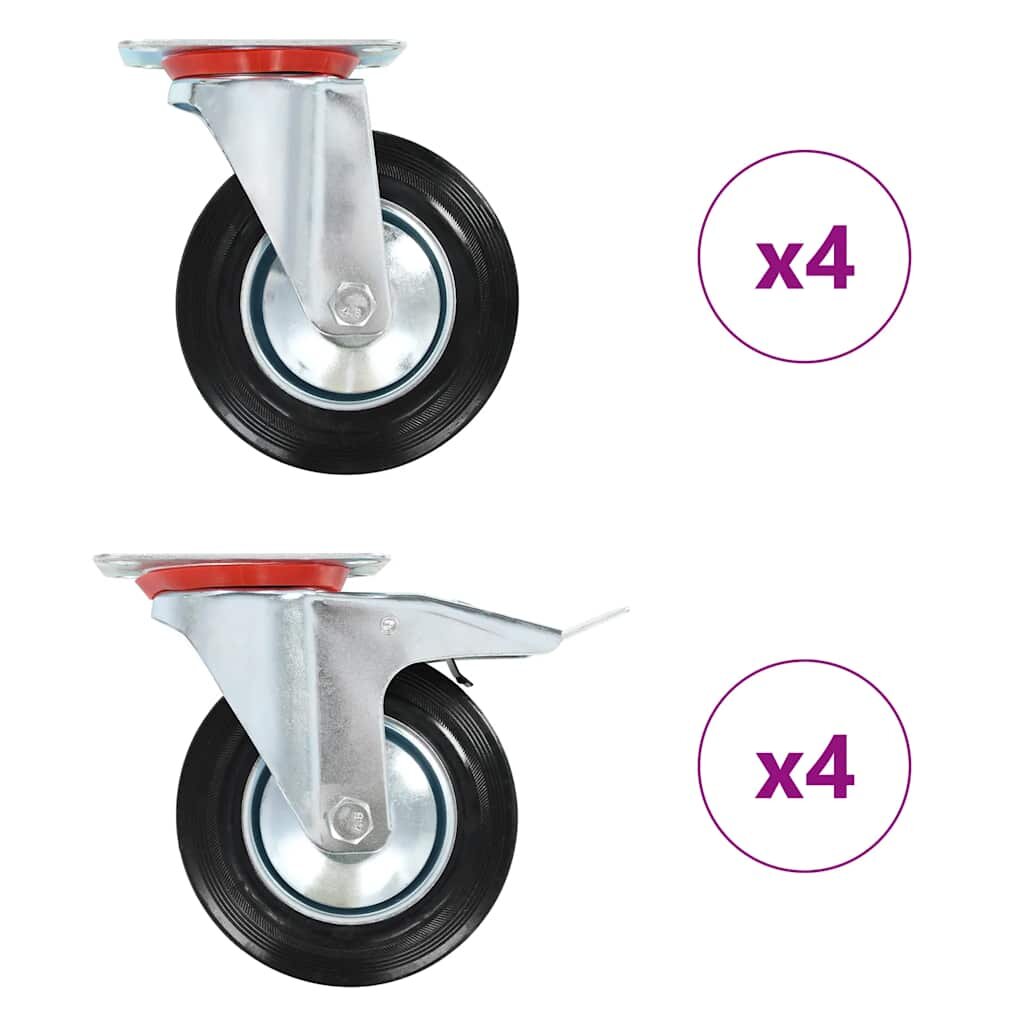 vidaXL Otočné kolieska 8 ks 160 mm
