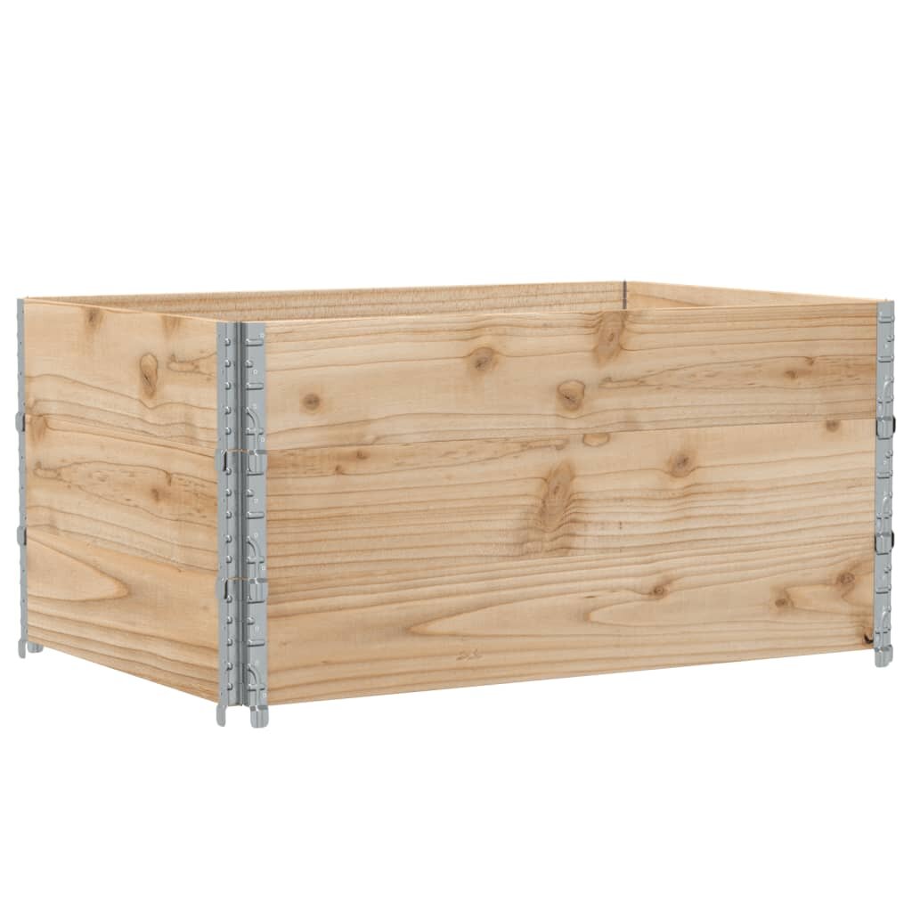vidaXL Paletové ohrádky 3 ks 120x80 cm borovicový masív