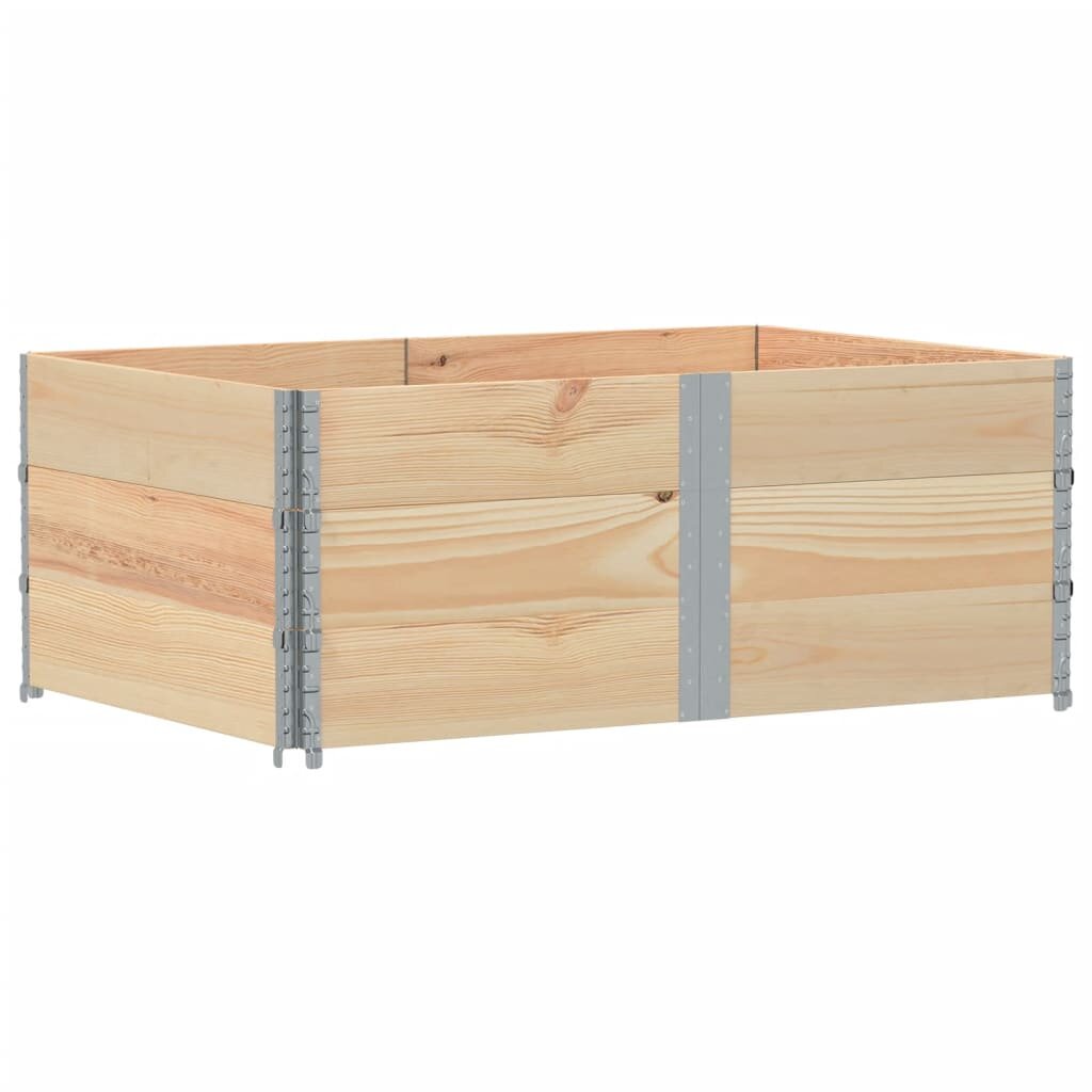 vidaXL Paletové ohrádky 3 ks 150x100 cm borovicový masív