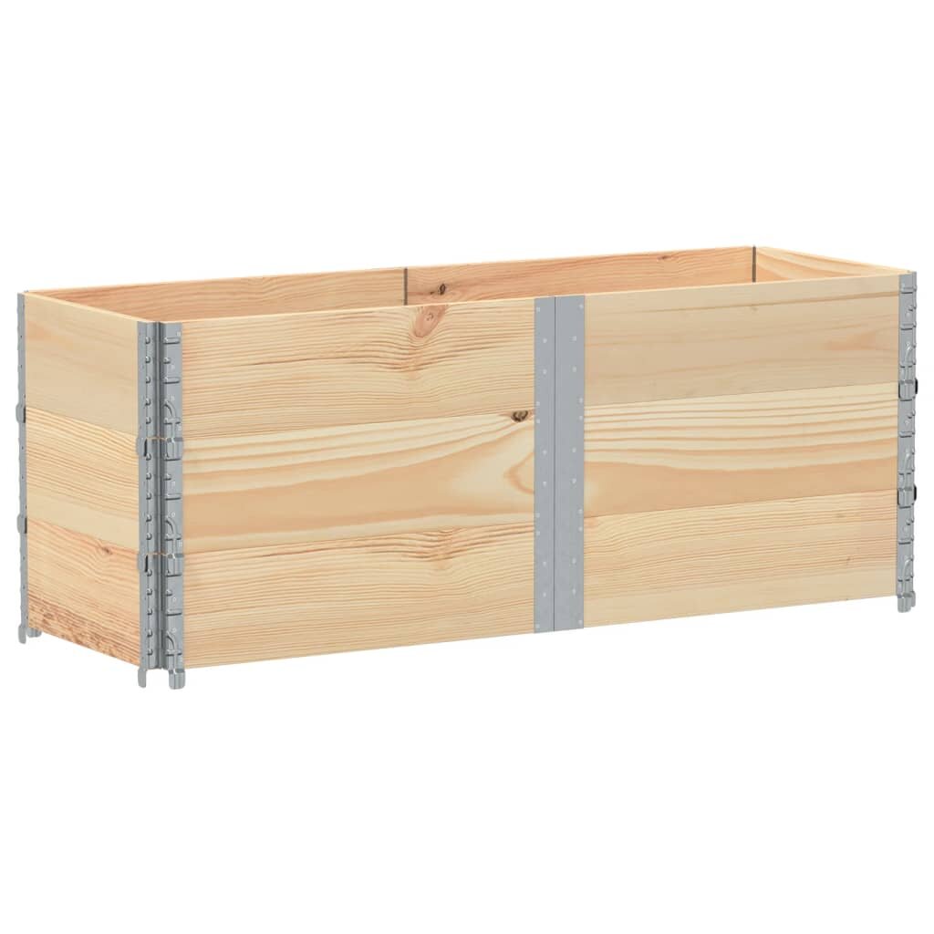 vidaXL Paletové ohrádky 3 ks 150x50 cm borovicový masív