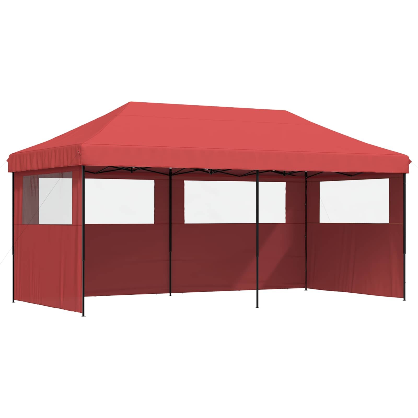 vidaXL Párty stan 292 x 580 x 315 cm Vínovo červená Oxfordská látka