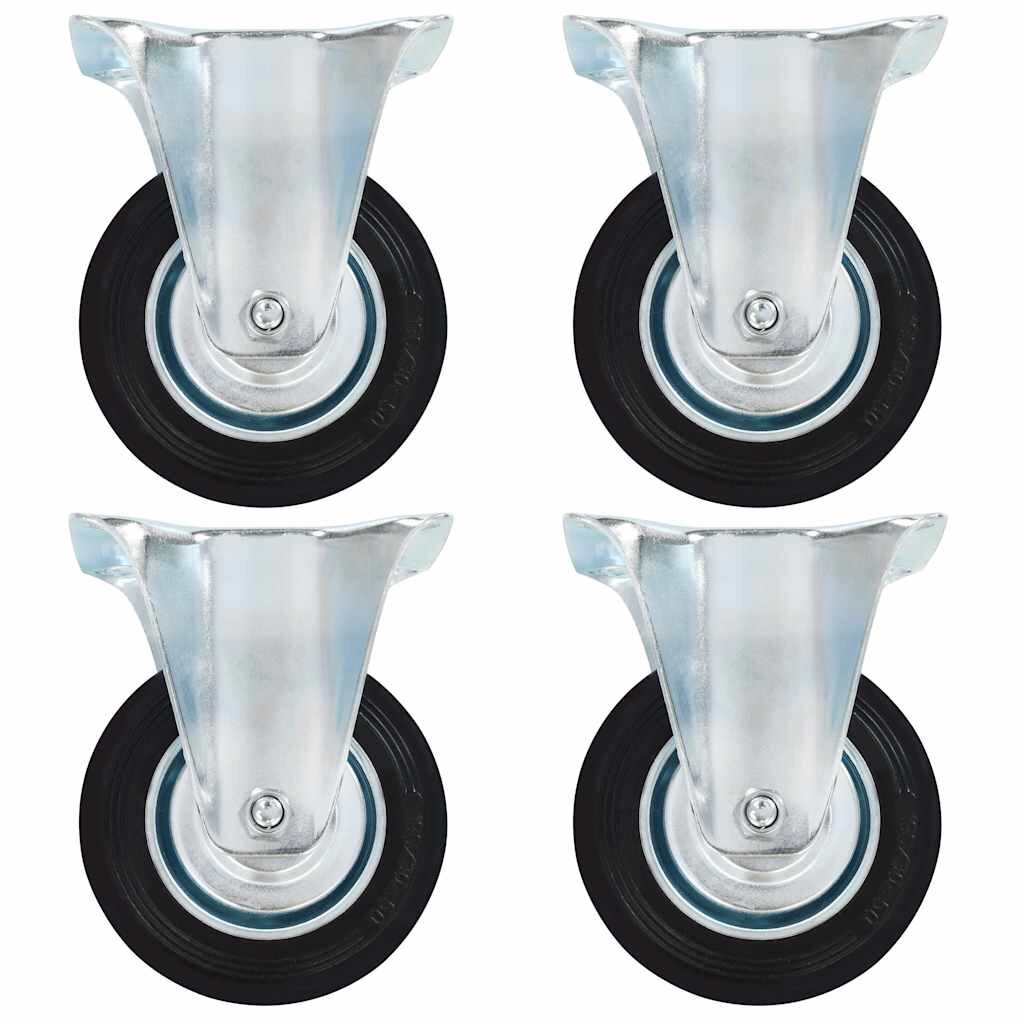 vidaXL Pevné kolieska 4 ks 100 mm