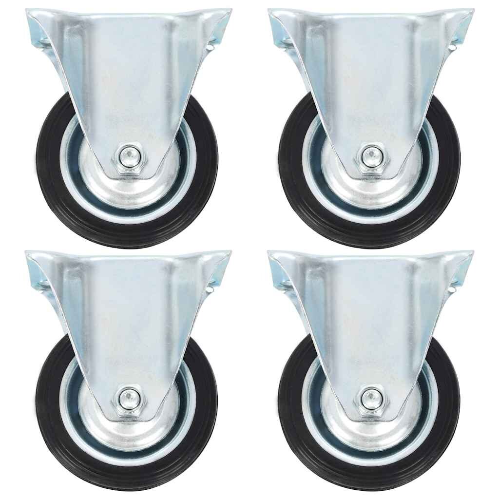 vidaXL Pevné kolieska 4 ks 75 mm