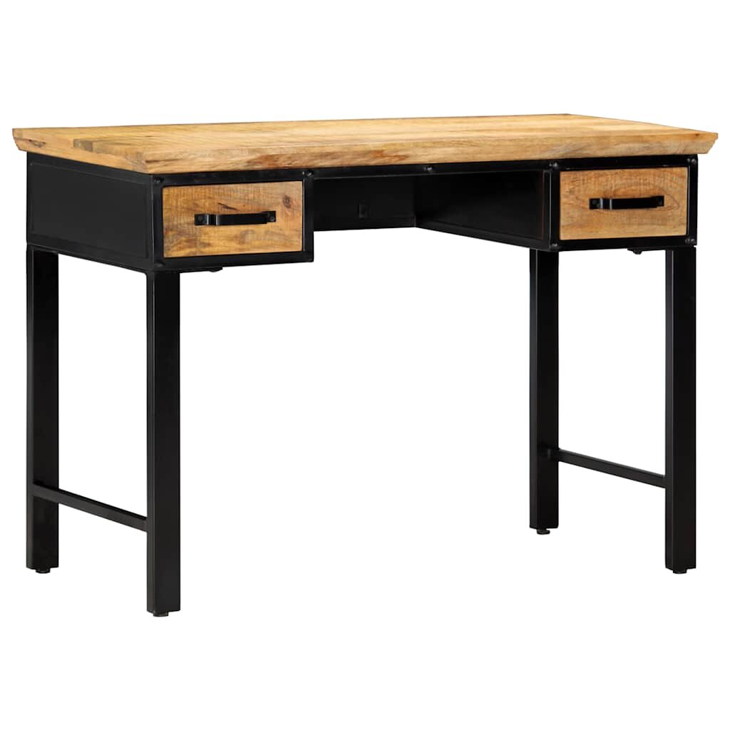 vidaXL Písací stôl 110x50x76 cm masívne mangovníkové drevo